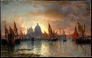 William Stanley Haseltine Santa Maria della Salute, Sunset oil painting picture wholesale